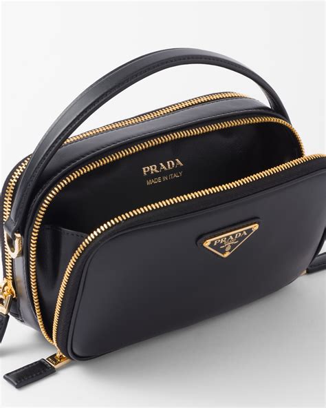 mini prada bag black|Prada odette leather mini bag.